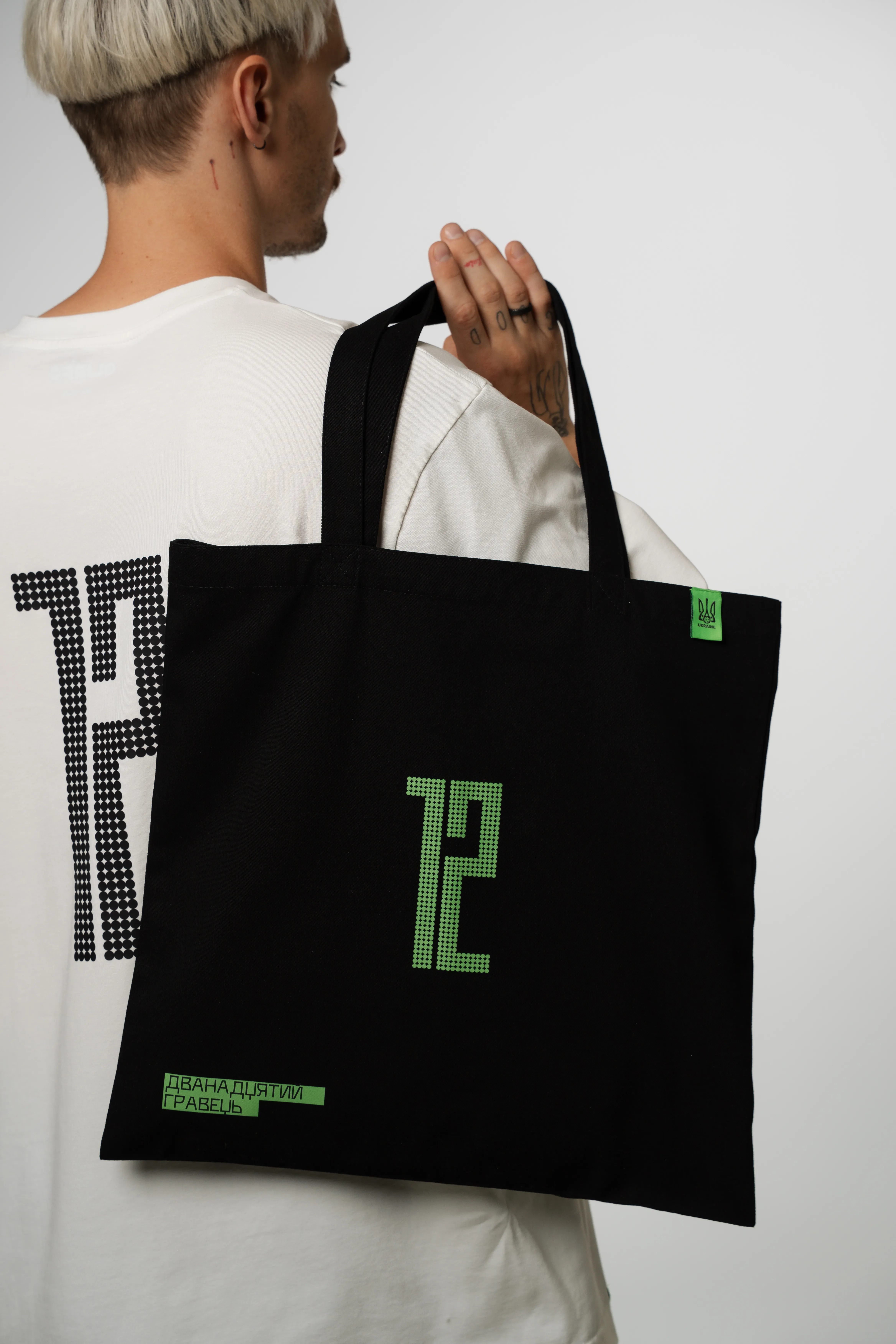 Шопер "12" чорний Color: Чорний, Розмір: One size