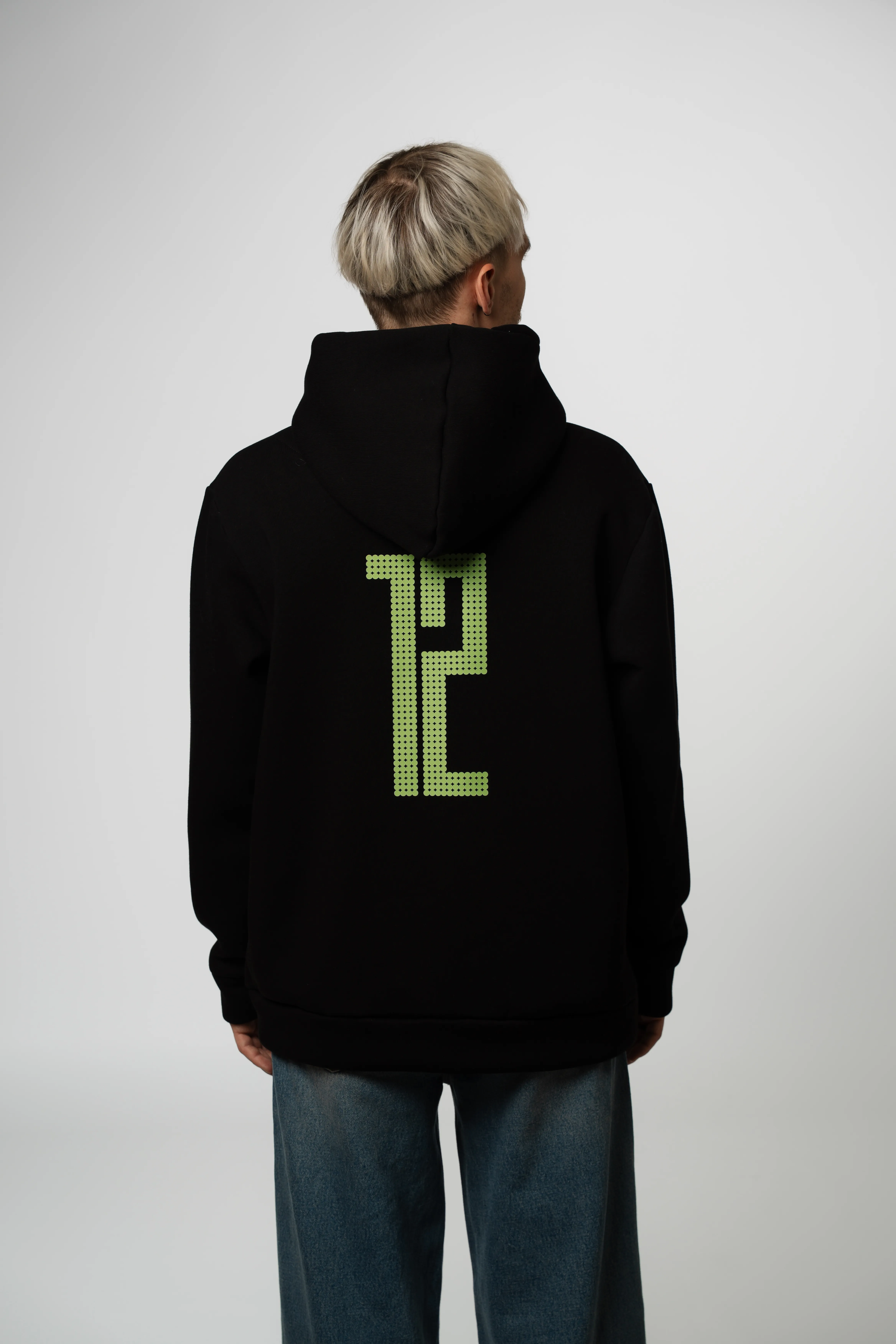 Худі утеплений "12" чорний Розмір: L, Color: Чорний