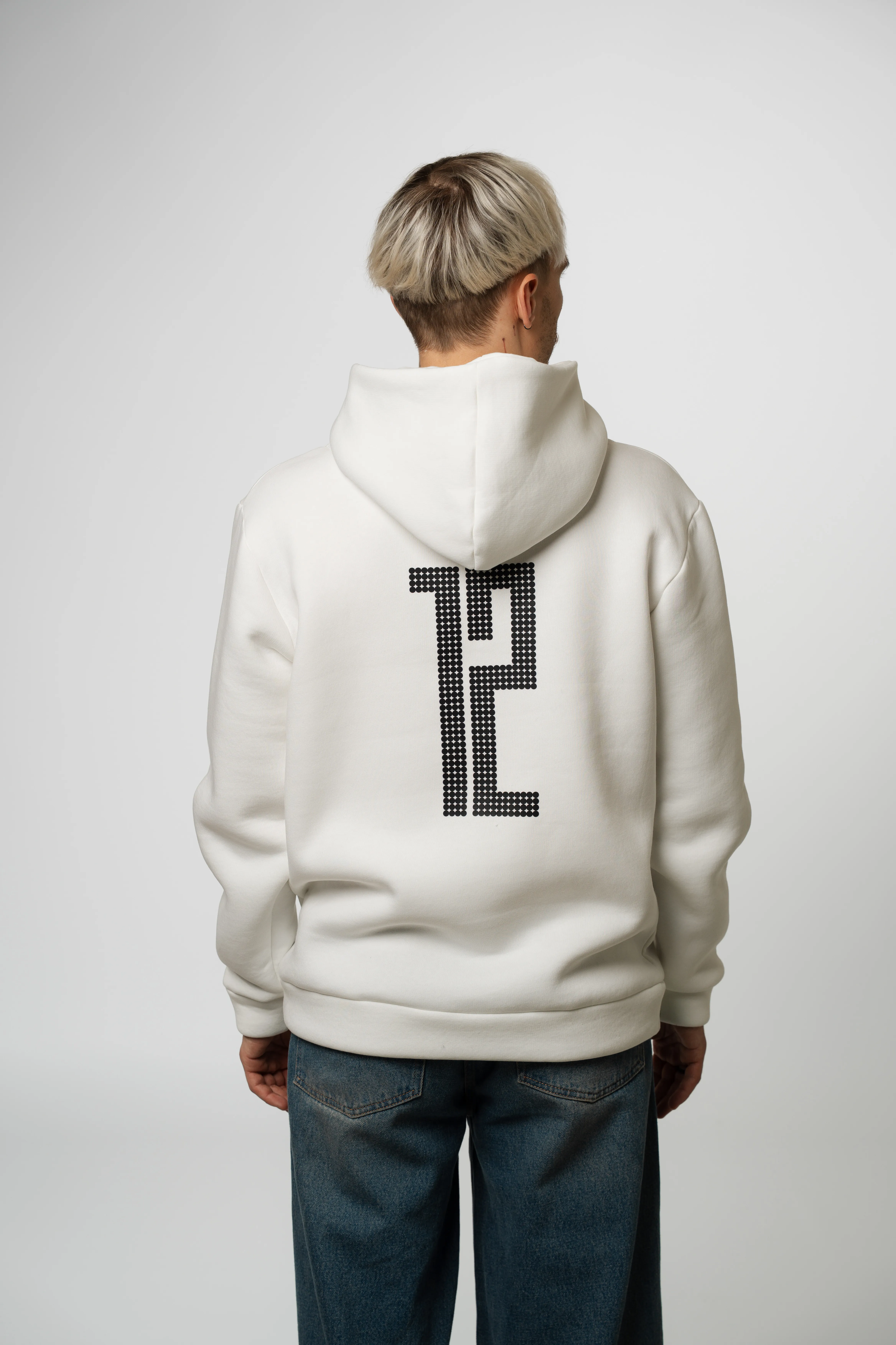 Худі утеплений "12" білий Розмір: L, Color: Білий