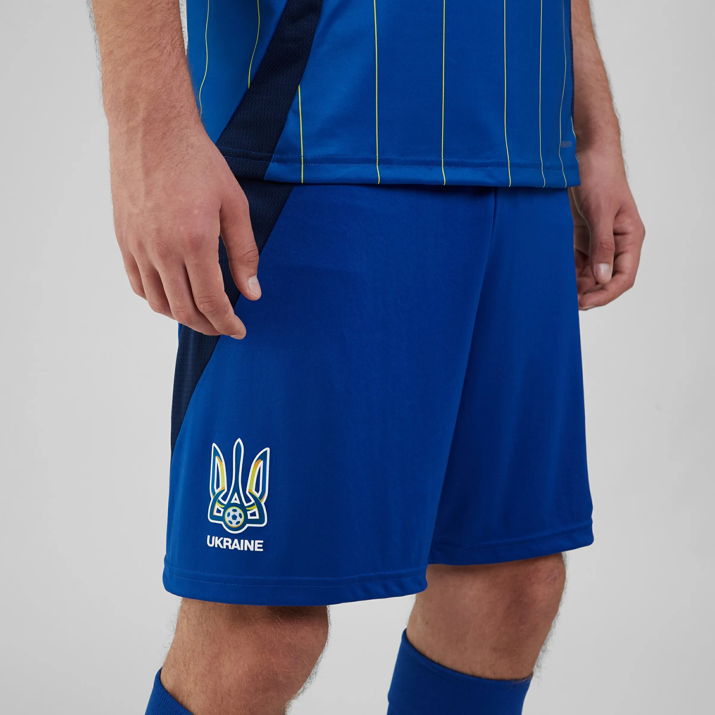 Чоловічі виїзні шорти "Ukraine 24" Розмір: S, Color: Синій