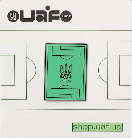 Пін прямокутний "Стадіон" https://shop.uaf.ua Color: Зелений Пін прямокутний "Стадіон" Color: Зелений